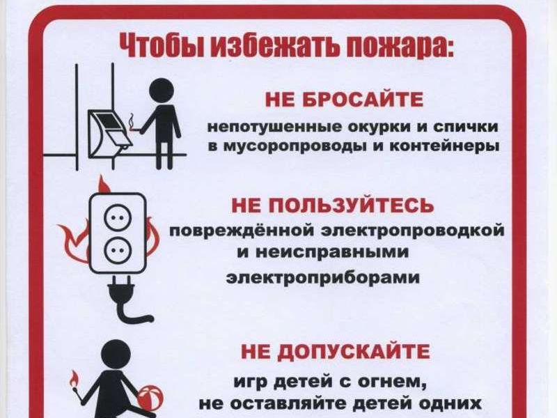 Чтобы избежать пожара.