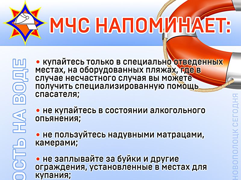 Азбука безопасности: правила поведения на воде.