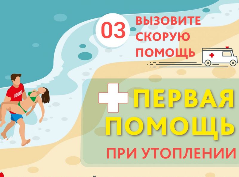 Первая помощь при утоплении.