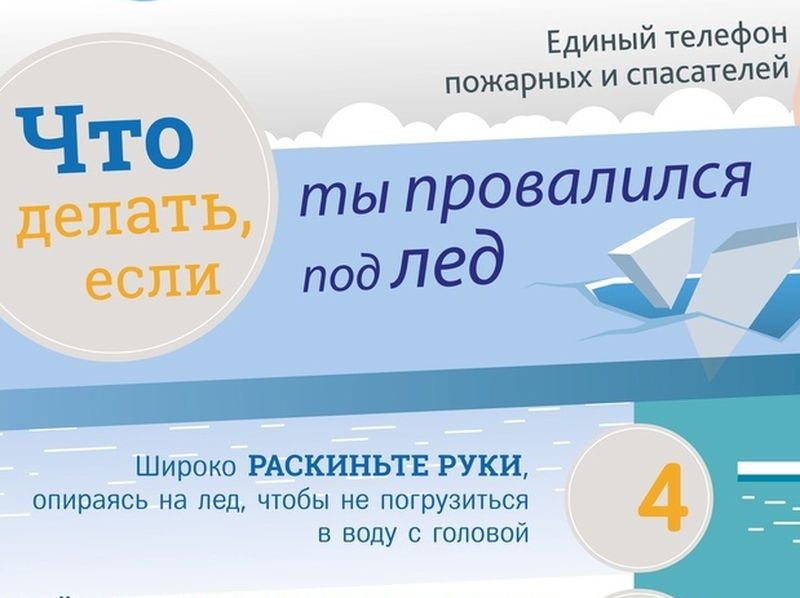Что делать, если ты провалился под лед.