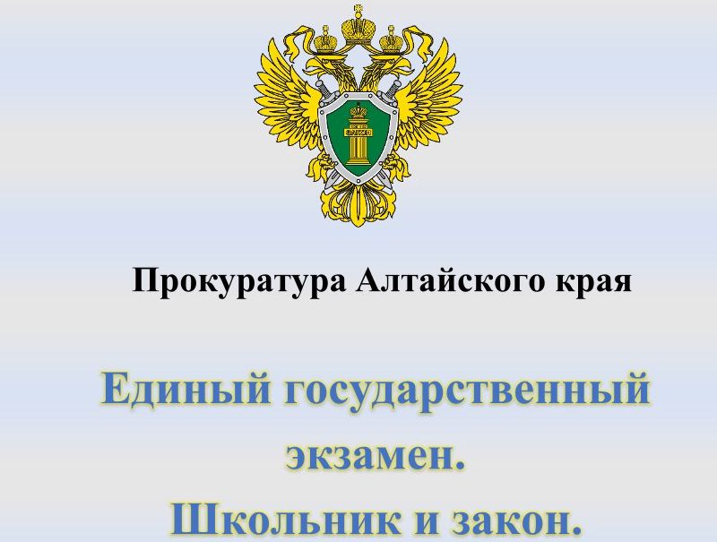 Единый государственный экзамен. Школьник и закон.